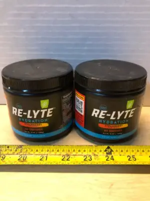 2 tubs Re-Lyte hydration dietary supplement exp:7/30