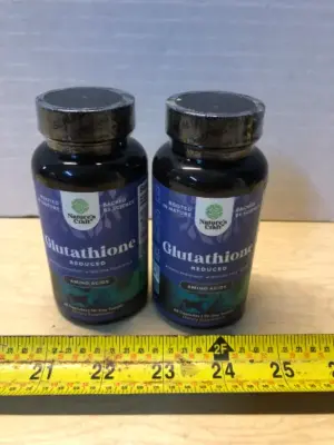 2 bottles Glutathione 60 capsules each bottle exp:12/27