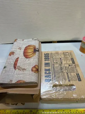 to count table runners and two count cutting boards