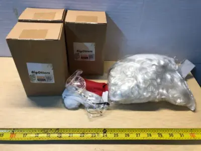 4 boxes Santa bread, glasses and hat