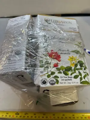 A lot of chamomile teabags July 9, 2028