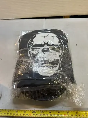 five piece witch costume, and skeleton costume