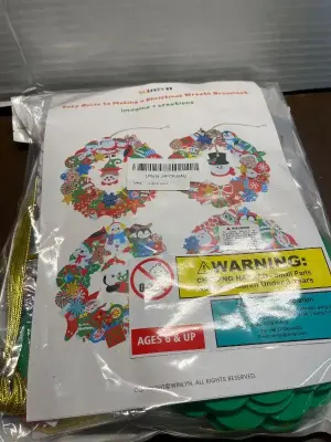 Christmas wreath ornament craft