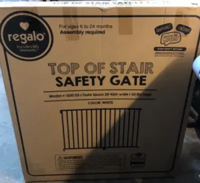 Top of the stair safety gate 28-42in wide 30.5in high
