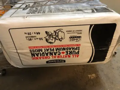 44lb pure Canadian peat moss (opened)