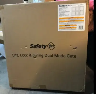 Lift, lock and swing dual mode gate 28-42” wide 26” high