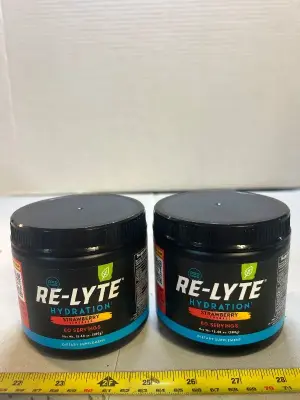 2 ct 60 serving jars of hydration drink mix strawberry lemonade flavored 05/30