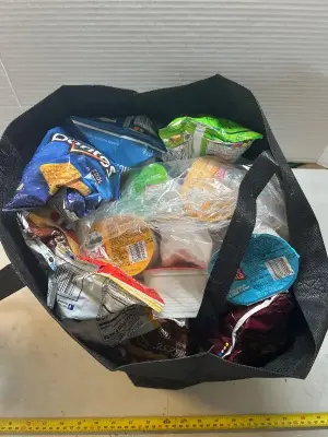 bag of variety chips, some end, date some out of date