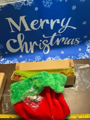 elf hat , christmas decor & christmas indoor nonslip mat