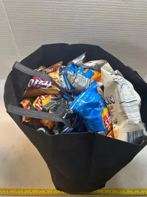 bag of variety chips, mostly out of date