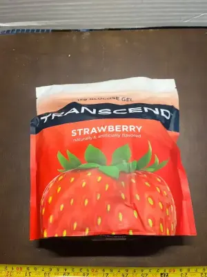 transcend strawberry glucose gel