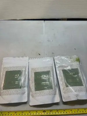 packs of 3.5 ounce fine Japanese Matcha one bag ripped