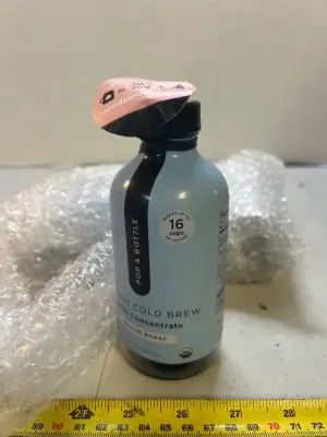 four bottles of instant cold brew, coffee, concentrate 8 fluid ounces