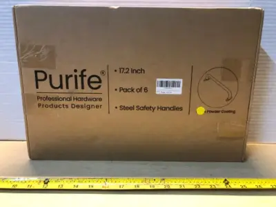Purife17.2 inch pack of 6 steel safety handles