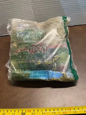 bag of rabbit feed (opened)