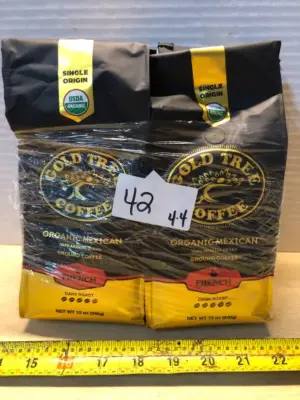 4 bags 12oz Gold tree coffee organic Mexican ground coffee exp:5/12/27