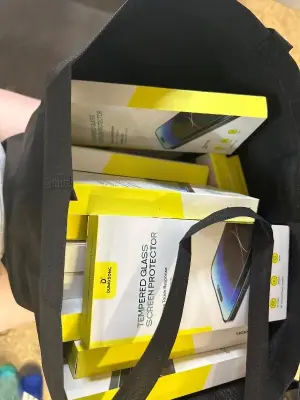 lot of tempered glass screen protectors
