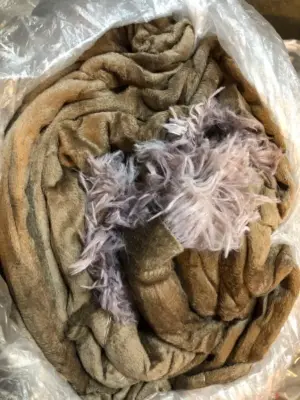 Brown and purple fuzzy blanket in case unknown size