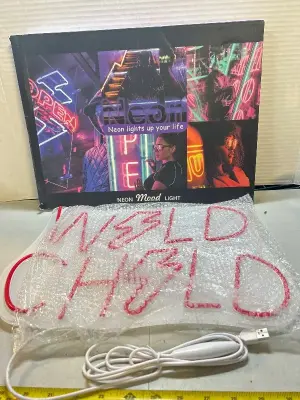 “wild child” neon light