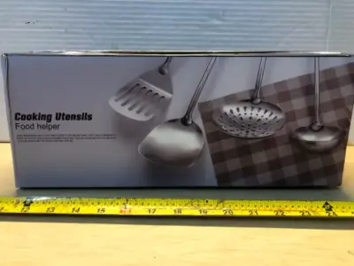 12pc cooking utensils stainless steel