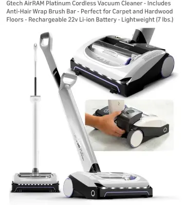 Gtech AirRam platinum cordless vacuum (used/works)
