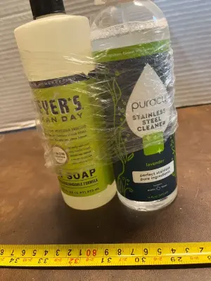 stainless steel cleaner , meters dish soap