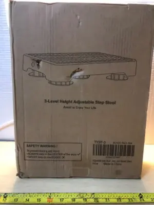 3 level height adjustable step stool