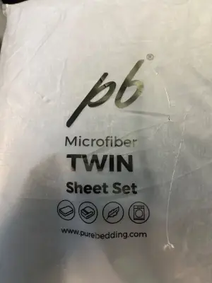 microfiber twin sheet set