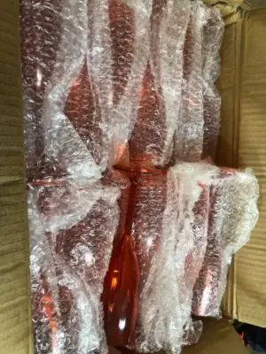 48 pc red wine flutes plastic