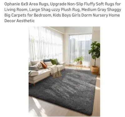 Ophanie area rug 6x9 grey