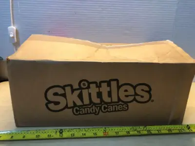 Box of 12 boxes skittles candy cane exp:3/25/27