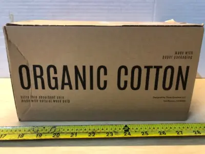 72 count overnight pad’s organic cotton