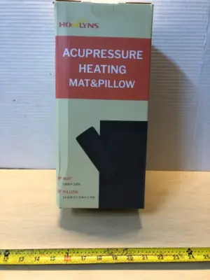 Acupressure heating mat and pillow