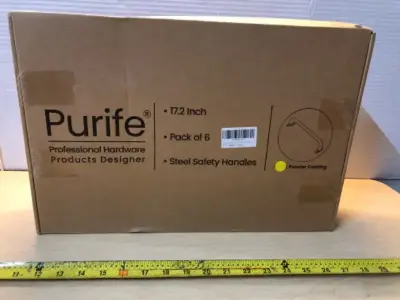 Purife 17.2 in 6 pack steel safety handles