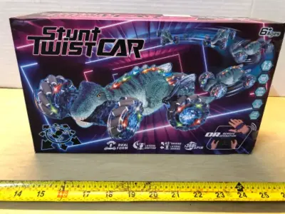 Dino stunt twist car