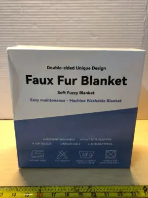 Faux fur blanket