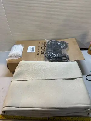 simplebrand natural pinch, pleated, blackout curtain curtains 42”x84”