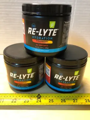 3 tubs 13.4oz Re-Lyte hydration dietary supplement exp:7/30