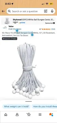 Ball Bungee Cord (similar to picture)
