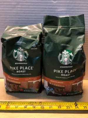 2 bags 28oz Starbucks pike place ground coffee exp:3/15/26