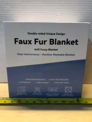 Faux fur blanket