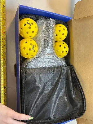 pickleball paddles with pickle balls and carrying case