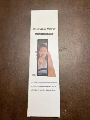 12.4x3.3” rear view mirror