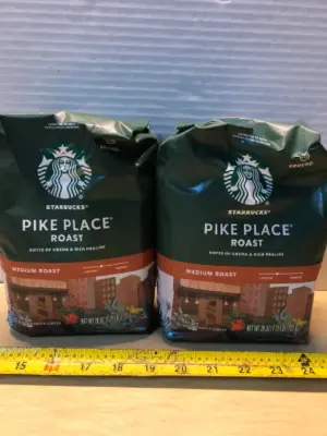 2 bags 28oz Starbucks pike place ground coffee exp:2/10/26