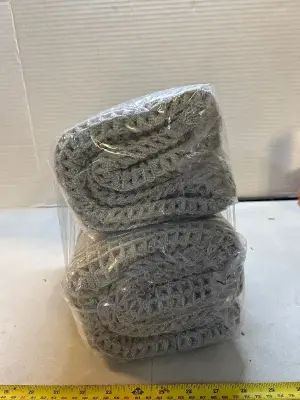 two count crocheted bath mats