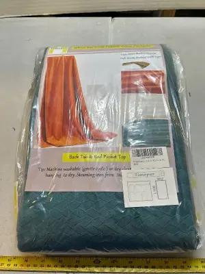 108” L x 52” W curtains teal
