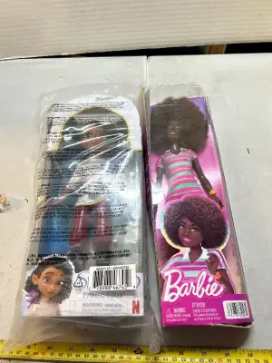 One character, Barbie, and one Barbie Barbie