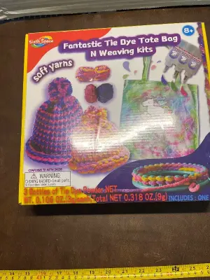 tie dye tote bag n weaving kits