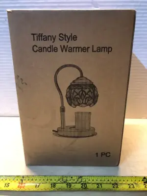 Tiffany style candle warmer lamp