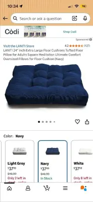 Extra Large Floor Cushions Tufted Floor Pillow
